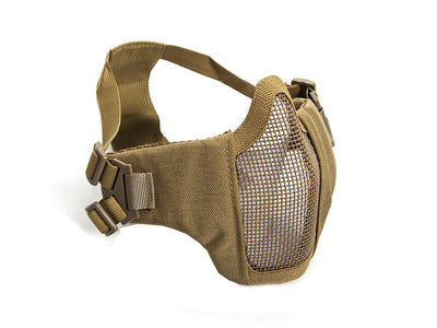Metal mesh mask with cheek pads, TAN-STRIKE SYSTEMS-