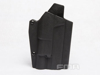 FMA Kydex Holster (Glock with Flashlight X300), Right Hand - Black-FMA-