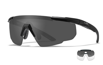 Goggles SABER ADVANCED Smoke Grey plus Clear Lens/Matte black frame-WILEY X-