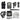 Baofeng UV-5R Radio (VHF,UHF) - Black-BAOFENG-