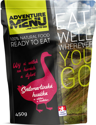 St. Martin's goose with red cabbage and potato dumplings-Adventure Menu-