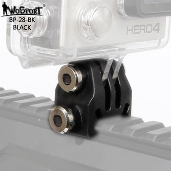 Accessori elmetto Wosport Adattatore per fotocamera GoPro — Nero-Wosport-