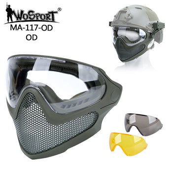 Pilot Mask (Steel mesh version) - OD-Wosport-