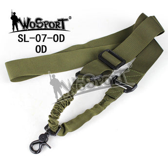 Tactical 1-point bungee sling, Olive - 1 carbine-Wosport-