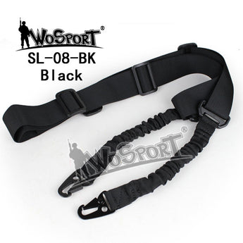 Tactical 1-point bungee sling, black-Wosport-