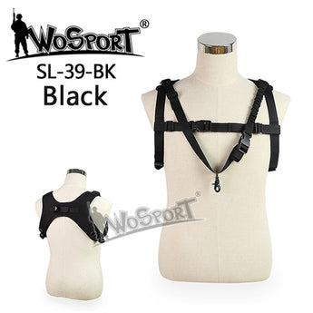 One-point Sling Vest - Black-Wosport-