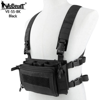 WST Tactical Chest rig D3CRM - Black-Wosport-