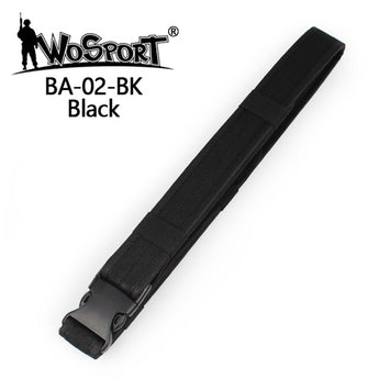 BA02 ordinary Buckle Belt - BLACK-Wosport-
