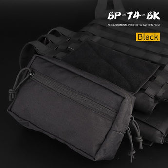 WST Abdominal Fanny Pack with Velcro Mount - Black-Wosport-
