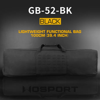 WST laser MOLLE gun bag 100cm - Black-Wosport-