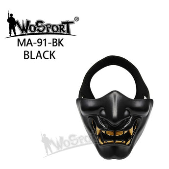 WoSporT devil/Samurai mask - Black-Wosport-