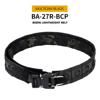 Cinturone tattico Wosport BISON Lightweight MOLLE Belt — MC Black-Wosport-