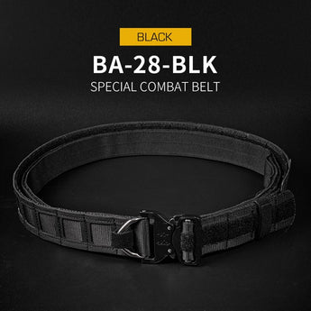 Special Ops shooting belt w/ Molle - Black-Wosport-
