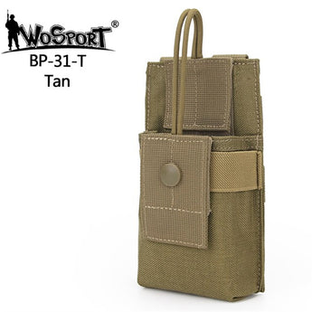 MOLLE Small Radio Pouch - TAN-Wosport-