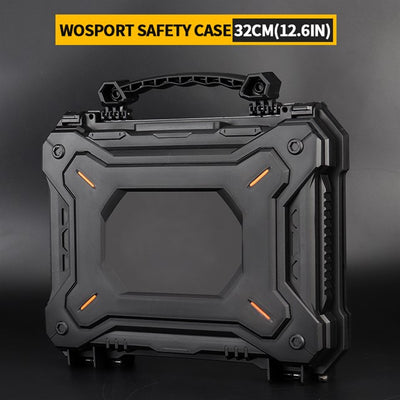 WST Transport Case PnP for Pistols, 32x25x8 cm - Black-Wosport-