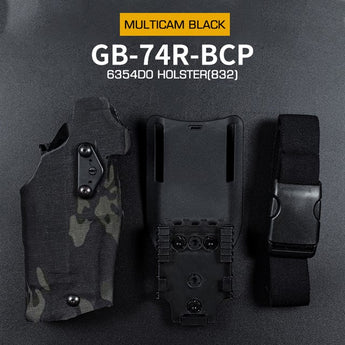 WST Holster 6354 DO for Glock 17 with X300 Flashlight - MC Black-Wosport-