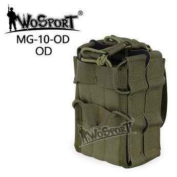 MOLLE Open Double M4 magazine storage bag/Pouch - Olive Green-Wosport-