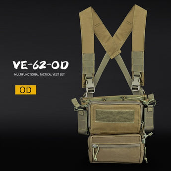 WST Tactical Chest Rig D3-TMVS - Olive Drab-Wosport-