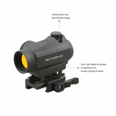 Red Dot Vector Optics Maverick Gen II QD Mount — Nero Opaco-Vector Optics-