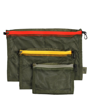 TT MESH POCKET Organiser Set - Green-Tasmanian Tiger-
