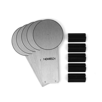 Set of Targets (Poppers) for Novritsch Bluetooth Timer, 5 pcs - Silver-NOVRITSCH-
