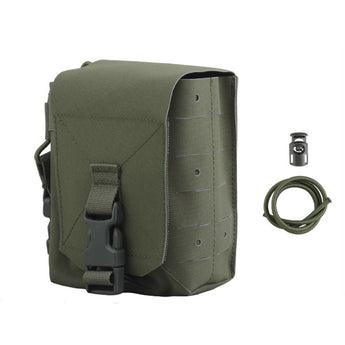 WST Multifunctional Molle Pouch with Radio Pocket, Large - Ranger Green-Wosport-