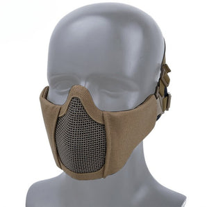 Maschera protettiva Wosport WST Mini Steel Mesh — Tan-Wosport-