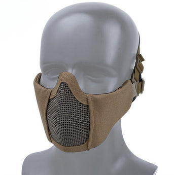 WST MINI Steel Mesh Mask, Children / Ladies - Tan-Wosport-