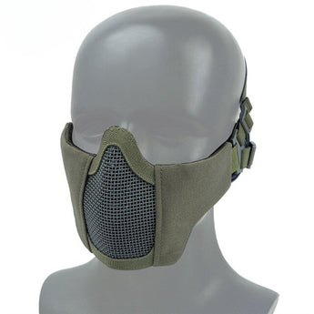WST MINI Steel Mesh Mask, Children / Ladies - Ranger Green-Wosport-