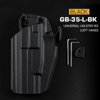 WST Universal Belt Holster GB35 Full size (Glock 17, P226, M92F) , Left Hand - Black-Wosport-