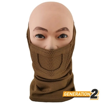 CYGNUS ARMORY Face Warrior Neck Gaiter Gen2 - Coyote-CYGNUS ARMORY-