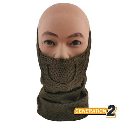 CYGNUS ARMORY Face Warrior Neck Gaiter Gen2 - Green-CYGNUS ARMORY-