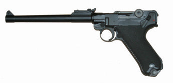 Pistola softair WE Luger P08 GBB 8 Inch — Nero-WE-