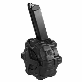 Caricatore a tamburo NOVRITSCH per G-series / SSP18 GBB 350 pallini — Nero-NOVRITSCH-