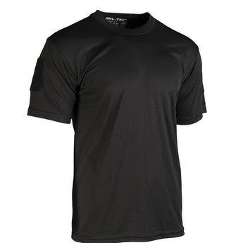 Maglia tecnica Miltec Tactical Quick Dry manica corta — Nero