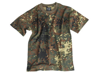 T-shirt bambino Miltec Flecktarn — shirt children Flecktarn