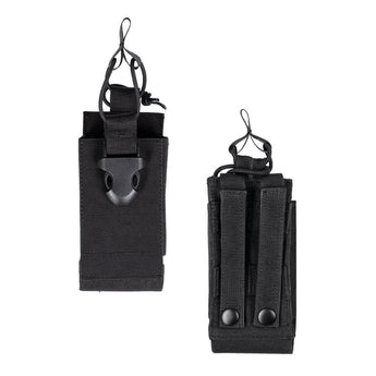 Tasca radio Miltec Open MOLLE — Nero