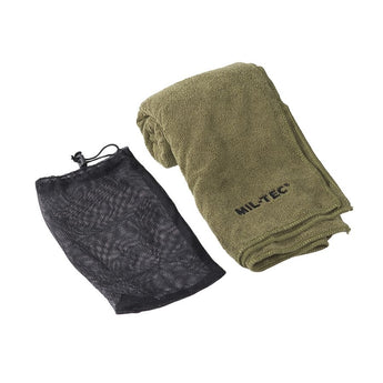 Asciugamano Miltec Quick-Drying Towel Microfibre 120x60 cm — Verde