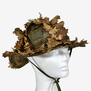 KMCS Boonie Hat with 3D Leaves - Next-Gen Brown-Kicking Mustang-
