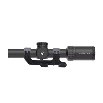 Ottica VictOptics S10 1-10x24i Fiber con Attacco Monopezzo — Nero-Vector Optics-