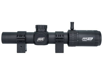 LPVO-Zielfernrohr LMTS-01 1-6x24 von Strike Systems mit Befestigungen – Schwarz