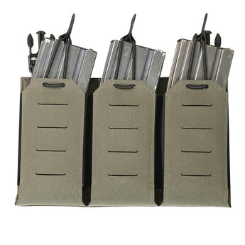 WAS LPC Laser-Cut FLAP PANEL for 3 M4 / AR15 (5.56) Magazines – Ranger Green-Warrior Assault Systems-