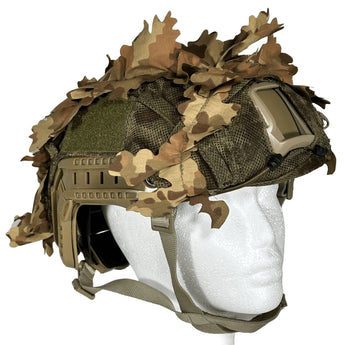 KMCS Helmet Cover – Next-Gen Brown-Kicking Mustang-