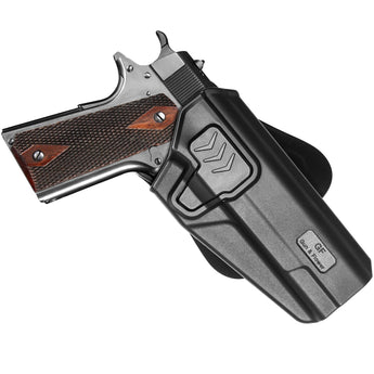 Fondina OWB Gun Flower Colt 1911 / M1911, mano destra — Nero