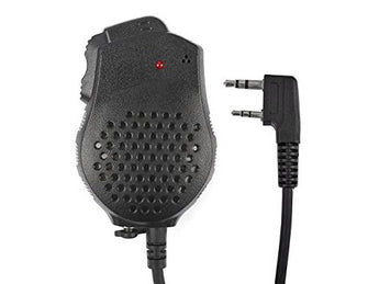 External dual microphone / speaker for Baofeng UV-82 radios, kenwood 2-pin - Black-BAOFENG-