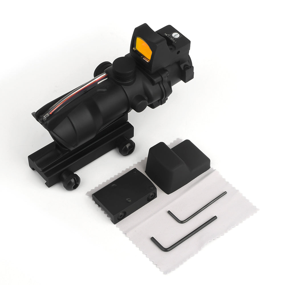 Viseur Point Rouge sans pile ACOG 4x32 - Rouge - Points rouges Airsoft Viseur Point Rouge sans pile ACOG 4x32 - Rouge - Points rouges Airsoft