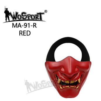 Maschera protettiva Wosport Devil Samurai — Red-Wosport-