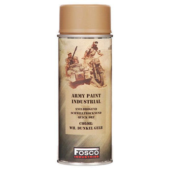 ARMY camouflage paint spray 400 ml WH dark yellow RAL 7028-FOSCO-