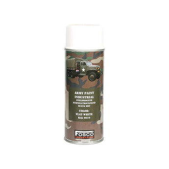 ARMY camouflage paint spray RAL 9010 WHITE-FOSCO-