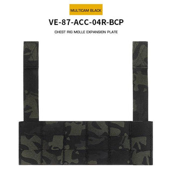 Chest Rig Molle Expansion panel - MC Black-Wosport-